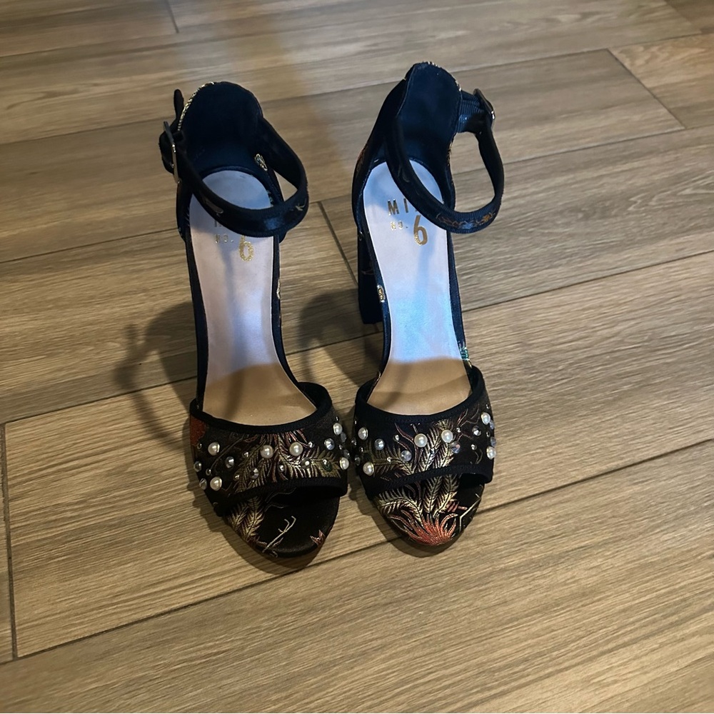 Embellished high heels